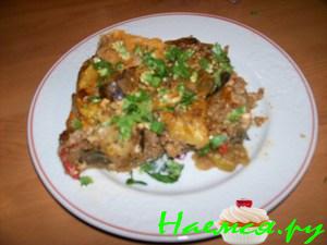 Запеканка из овощей с фаршем Запеканка из овощей с фаршем