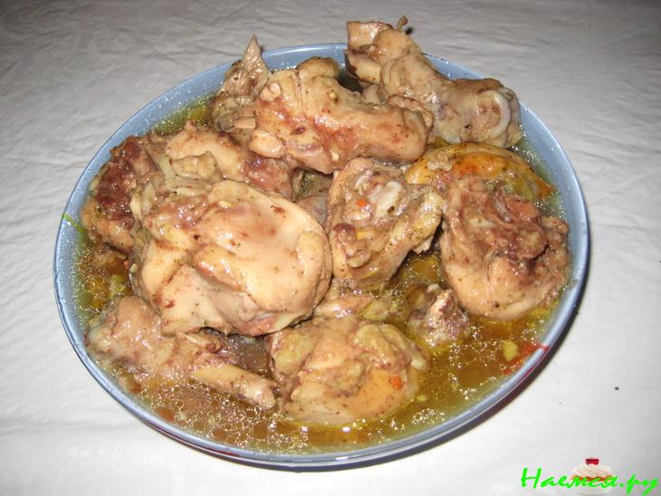 Курица с чесноком в банке