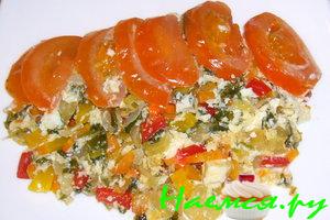 Овощная запеканка с брынзой