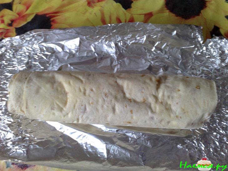 Лаваш с семгой и с сыром  