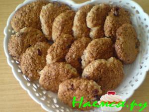 Овсяное печенье с сушеной клюквой Овсяное печенье с сушеной клюквой