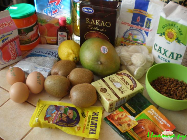 Фруктовый шоколадный торт Фруктовый шоколадный торт