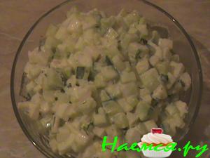 Салат 'Кальмарчик с огурчиком'