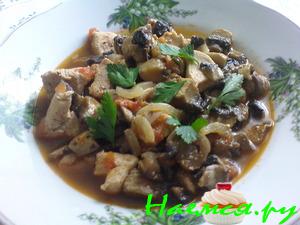 Грибное рагу очень вкусное