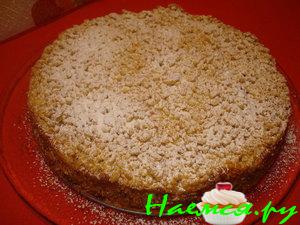 Торт Штрейзельский с черносливом и сливовым повидлом