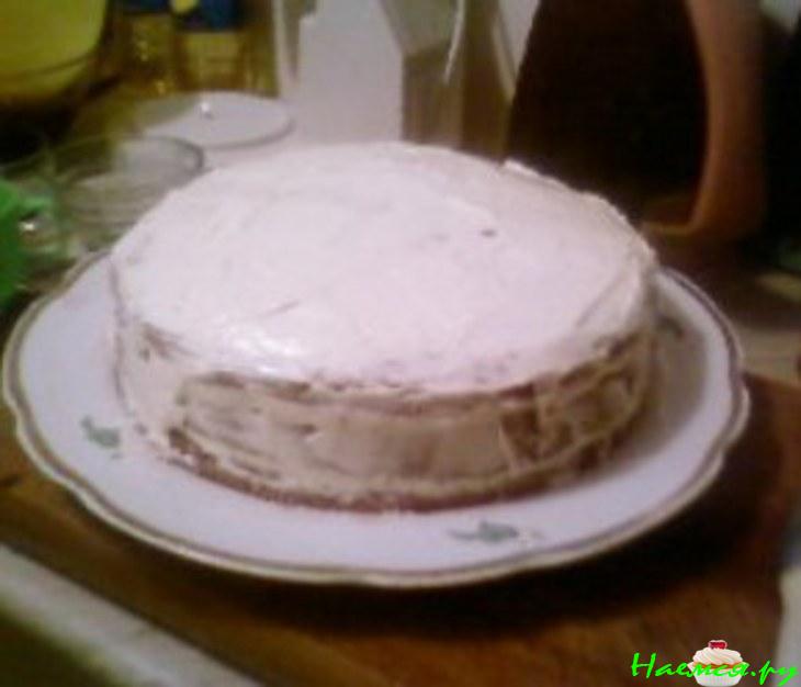 Торт бисквитный вишневый классический Торт бисквитный вишневый классический