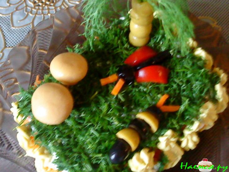 Салат куриный "Лесная поляна"