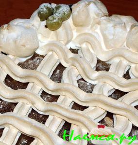 Пирог с крыжовником и безе  