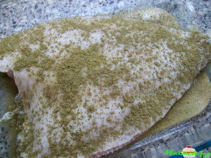 Палтус запеченный