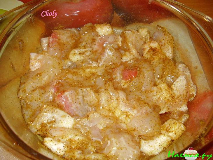 Морской язык с мандаринами