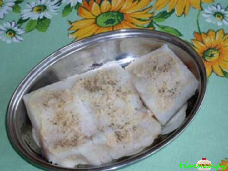 Треска с хреном и соусом Тартар