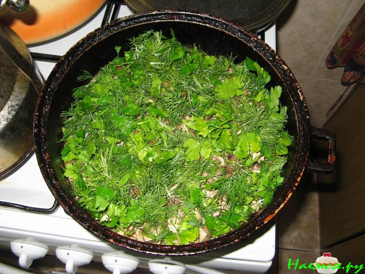 "Порционные судачки" с грибами и сыром