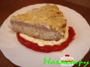Запеканка мясная с рисом
