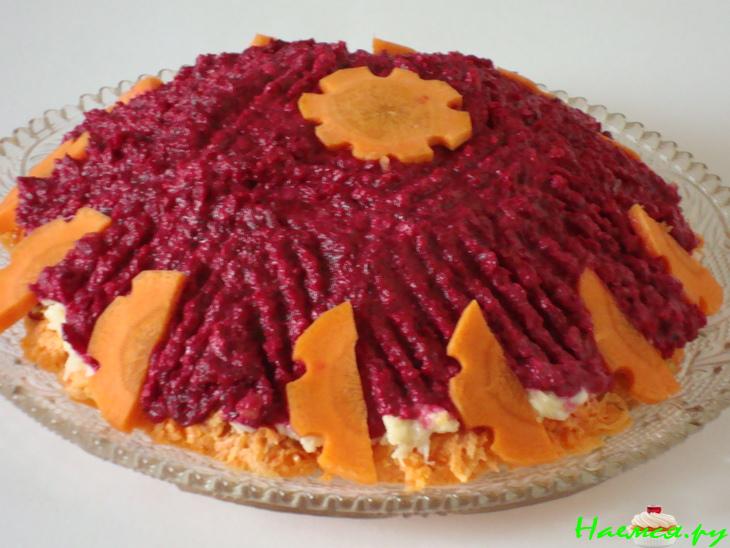 Салат "Любимый" со свеклой