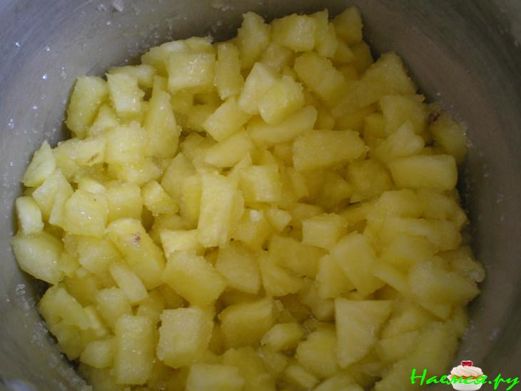 Ананасово–ежевичная запеканка с рисом