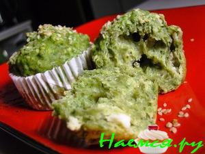Шпинатно-сырные маффины