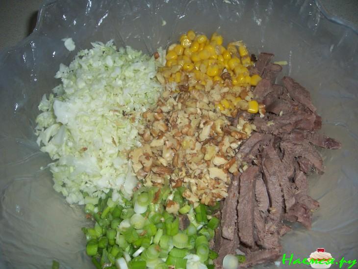 Салат-закуска с языком