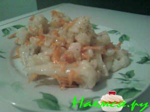 Острая цветная капуста по-корейски