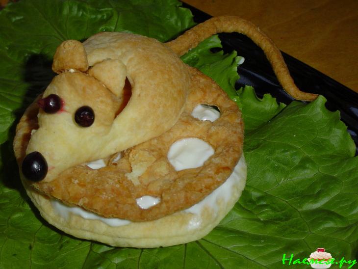 Слойки "Мышка на сыре"