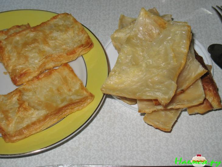 Слоеные пирожные с малиной и рикоттой Слоеные пирожные с малиной и рикоттой