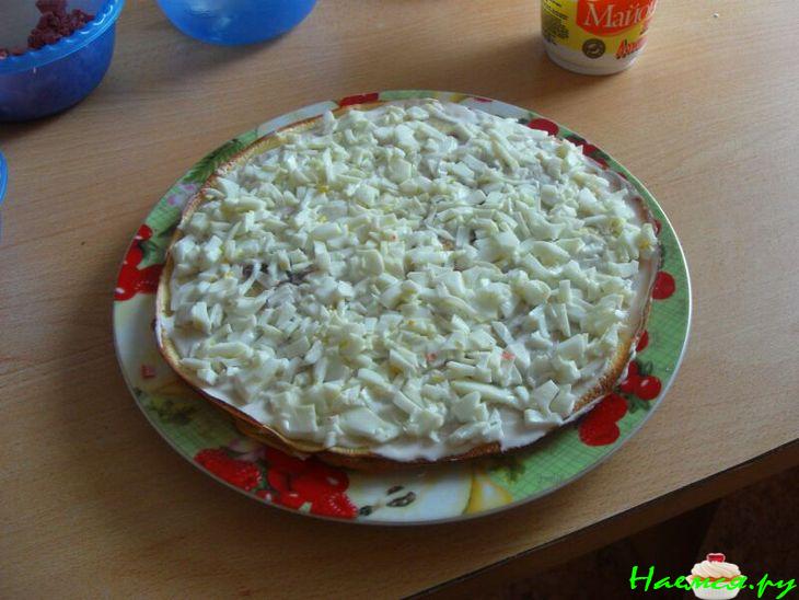 Блинный слоеный торт