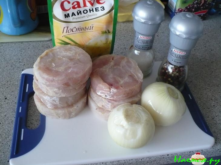 Рыба под майонезом (филе окуня) Рыба под майонезом (филе окуня)