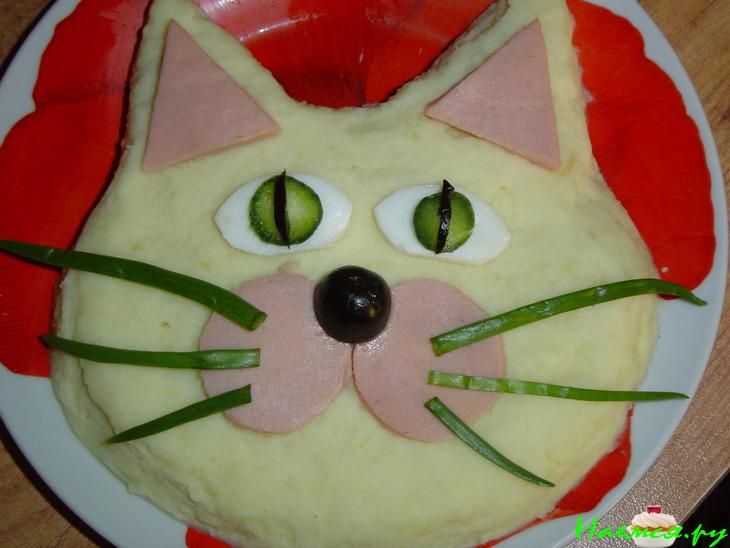 Картофельное пюре "Кот"