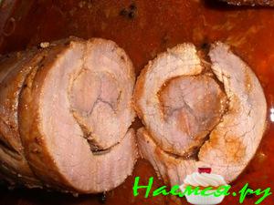 Говяжья пастрома с мёдом, паприкой и соевым соусом