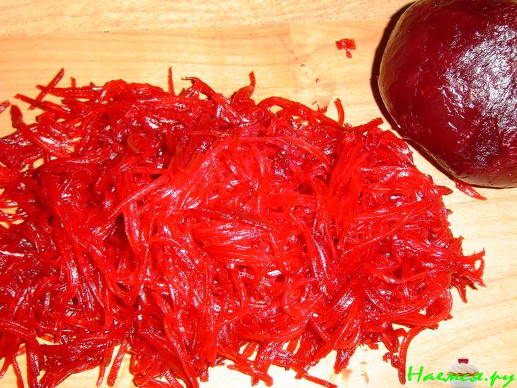 Десертный салатик со свеклой