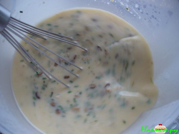 Котлеты с овсяными хлопьями в грибном соусе