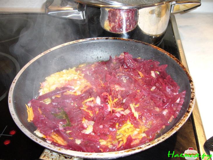 Постный украинский борщ