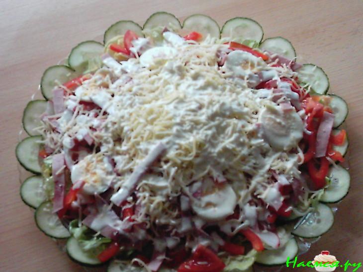 Цветной салат