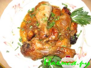 Курица с каштанами