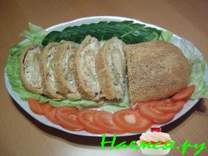 Пирог-рулет с рыбой Пирог-рулет с рыбой