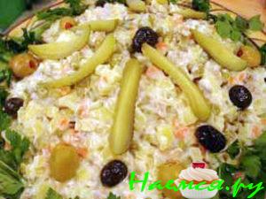 Картофельный салат с оливками