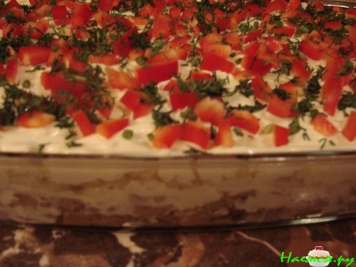 Салат мужской с языком и грибами Салат мужской с языком и грибами