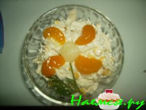 Лёгкий куриный салатик