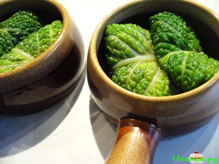 Голубцы из савойской капусты с рыбой Голубцы из савойской капусты с рыбой