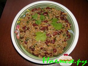 Лобио с орехами