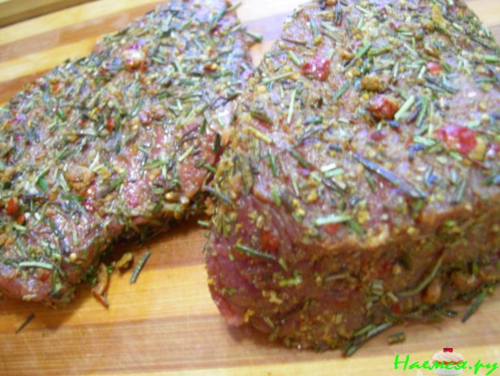 Говядина запеченная с лесным ароматом Говядина запеченная с лесным ароматом