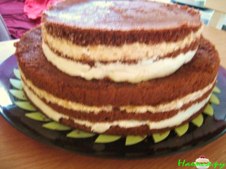 Торт "Виктория" с творогом и яблоками