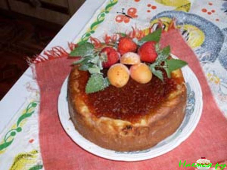 Абрикосово-клубничный пирог