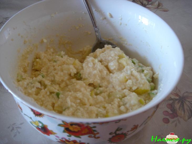 Творожники с яблоками