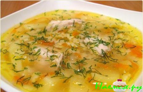 Суп со «Звездочками» и курицей