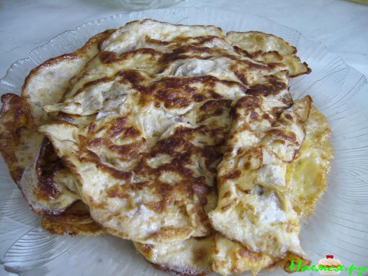 Грибной салат с яйцом и зеленым луком