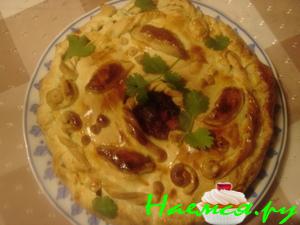 Английский мясной пирог с красной фасолью