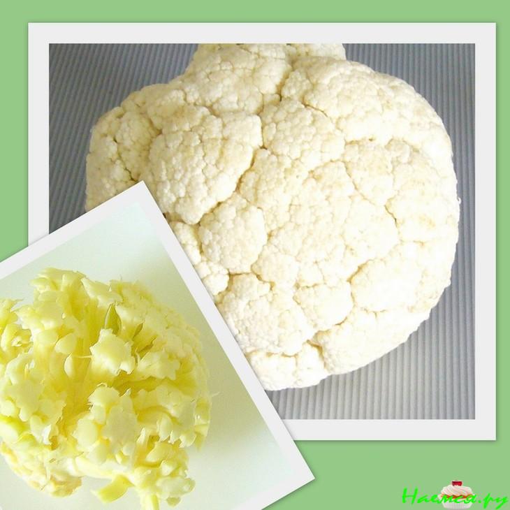 Суп-пюре из цветной капусты и ревеня