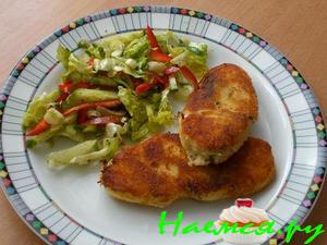 Зразы картофельные с луком и яйцом