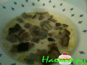 Сырный супчик с грибами