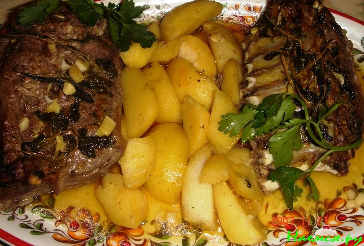 Баранья корейка в рукаве Баранья корейка в рукаве